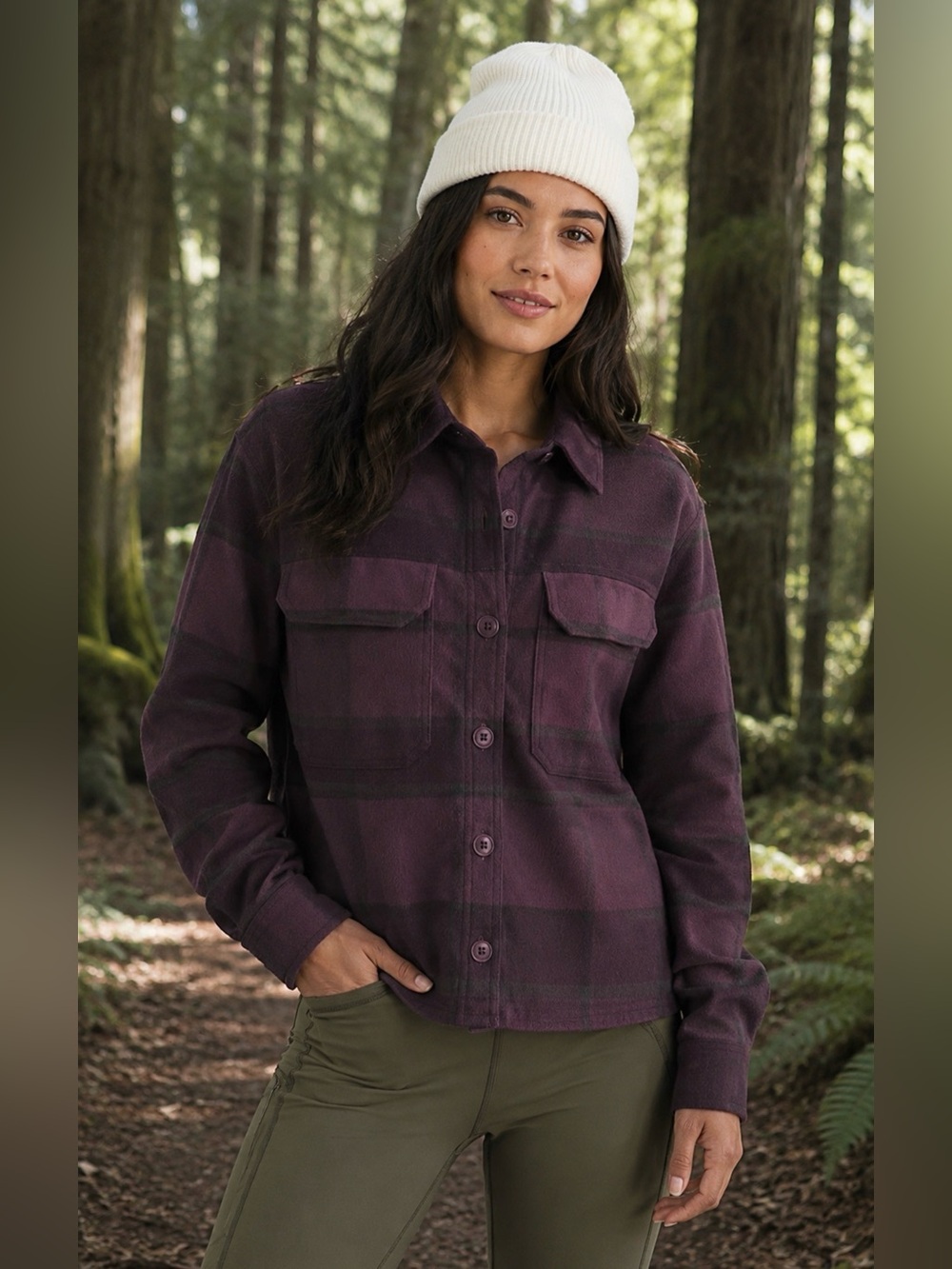 The North Face Women’s Purple Plaid Valley Flannel Gorpcore Grunge Medium Jacket